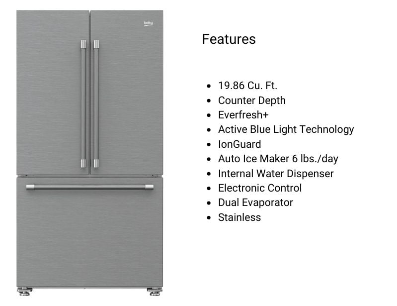 beko counter depth fridge